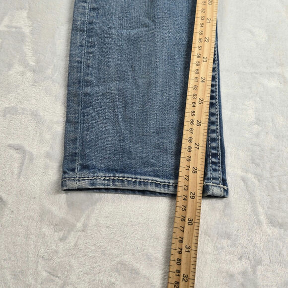 Buckle‎ BKE Alec Distressed Thick Stitch Straight Blue Men 32X30 (29x29) Stretch - Picture 6 of 12